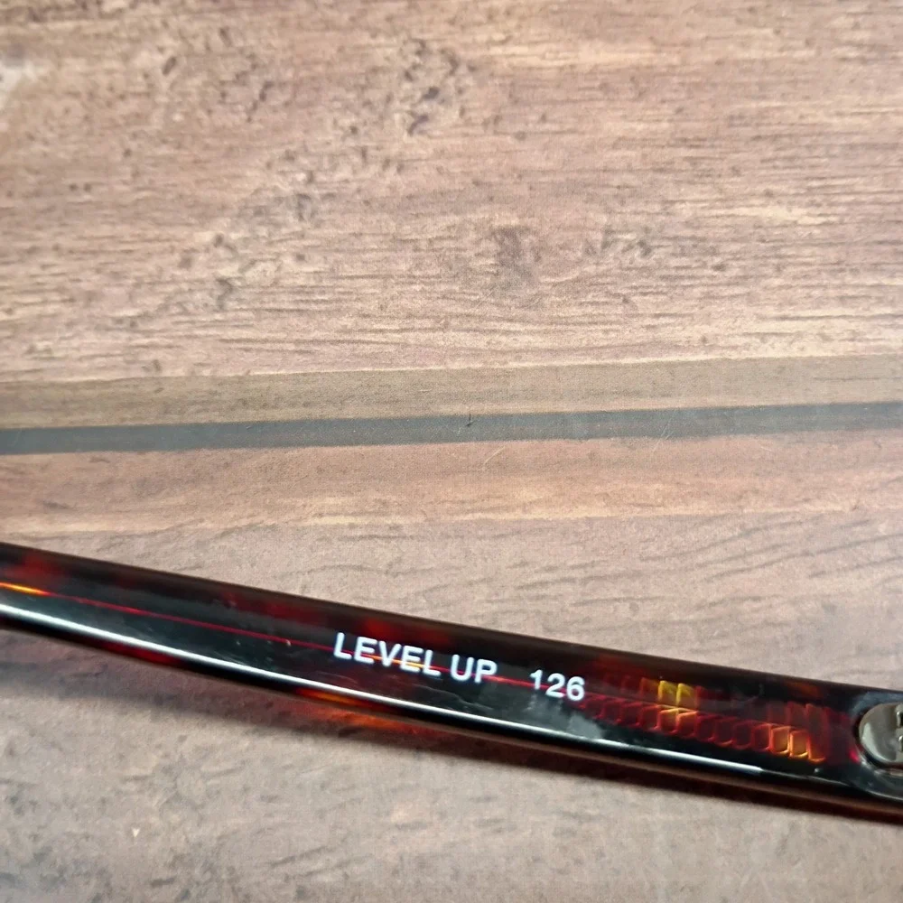 Quay Level Up 126 Tortoise Shell and Red Square Eyeglass Frames